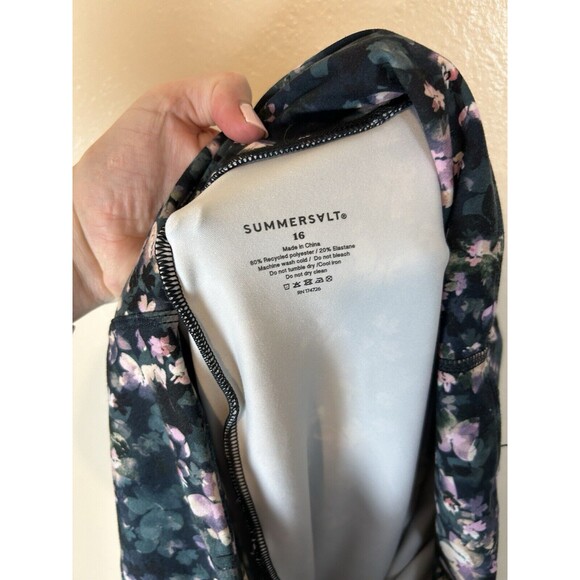 Summersalt 16 leggings Floral High Rise Full length Active Gym Athletic Wear - Picture 3 of 4